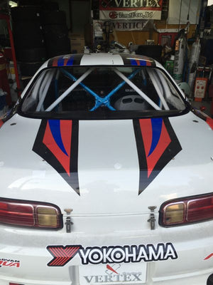 CAR MAKE T&E POLYCARBONATE REAR GLASS WITH WEATHERPROOF TREATMENT ON BOTH SIDES (4MM THICKNESS) NISSAN 180SX FOR  CARMAKETE-02006