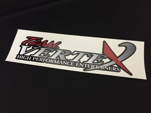 CAR MAKE T&E TEAM VERTEX STICKER (NEW LOGO) CHROME GRADATION FOR  CARMAKETE-02883