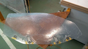 CAR MAKE T&E FOR 180SX DOUBLE-SIDED WEATHER-RESISTANT POLYCARBONATE DOOR GLASS ONE SIDE (4 MM THICK) LEFT SIDE (PASSENGER SEAT) FOR  CARMAKETE-02004