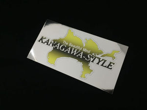 CAR MAKE T&E [NEW COLOR] KANAGAWA-STYLE KANAGAWA STYLE STICKER CHROME WHITE BLACK YELLOW CHROME YELLOW FOR  CARMAKETE-02858