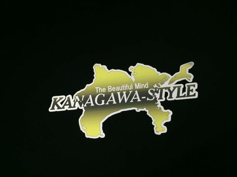 CAR MAKE T&E [NEW COLOR] KANAGAWA-STYLE KANAGAWA STYLE STICKER CHROME WHITE BLACK YELLOW CHROME YELLOW FOR  CARMAKETE-02858