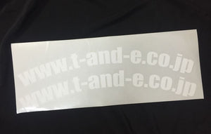 CAR MAKE T&E URL ROUND STICKER SET OF 2 (FOR FENDER) CHROME FOR  CARMAKETE-02878