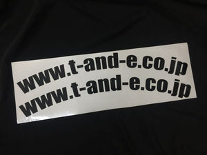 CAR MAKE T&E URL ROUND STICKER SET OF 2 (FOR FENDER) CHROME FOR  CARMAKETE-02878