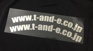 CAR MAKE T&E URL ROUND STICKER SET OF 2 (FOR FENDER) BLACK FOR  CARMAKETE-02877