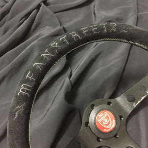 CAR MAKE T&E VERTEX X MEANSTREETS "LEGENDS NEVER DIE" 330MM STEERING WHEEL FOR  CARMAKETE-03026