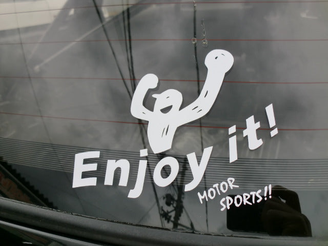 ZEROFIGHTER ENJOY IT !! LOGO DECAL ZEROF-00029 - Black Hawk Japan