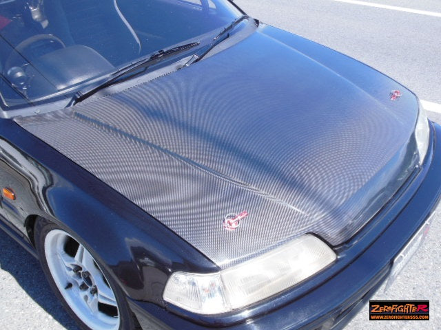 ZEROFIGHTER LIGHTWEIGHT CARBON BONNET HOOD For CIVIC EF9 ZEROF-00407