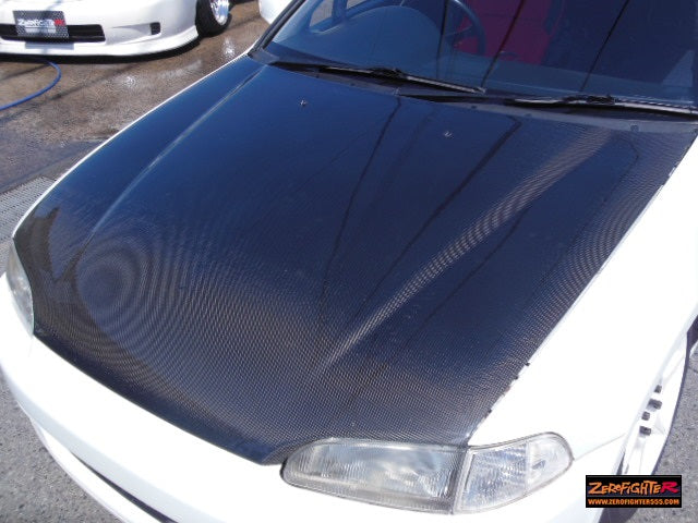 ZEROFIGHTER LIGHTWEIGHT CARBON BONNET HOOD For CIVIC EG6 ZEROF-00598