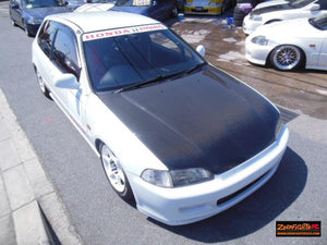 ZEROFIGHTER LIGHTWEIGHT CARBON BONNET HOOD For CIVIC EG6 ZEROF-00598