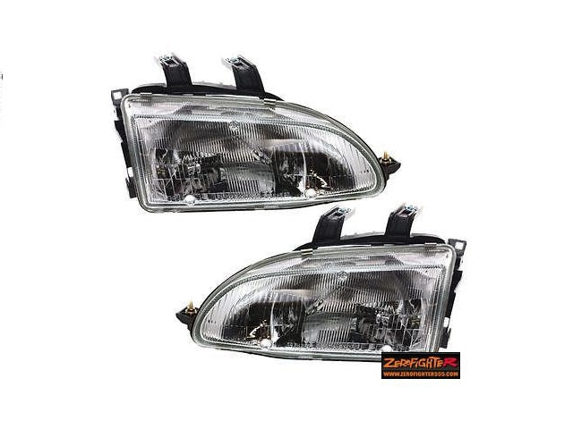 ZEROFIGHTER US OEM GLASS HEADLIGHT OEM For HONDA CIVIC COUPE EJ1 ZEROF-00607