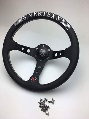 CAR MAKE T&E VERTEX STEERING WHEEL TITANIUM BOLT 6 PICE SET FOR  CARMAKETE-03033