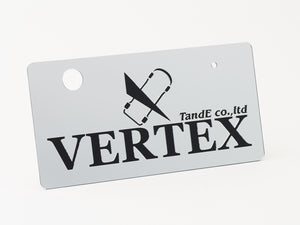 CAR MAKE T&E VERTEX DECORATIVE PLATE JAPAN SIZE GOLD CHROME GOLD CHROME FOR  CARMAKETE-01219