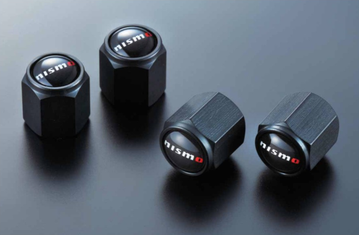 NISMO Air Valve Cap Set  (x4)  For Multiple Fitting  99927-RN302