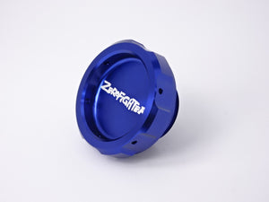 ZEROFIGHTER ALUMINUM RACING OIL FILLER CAP BLUE ALUMITE ZEROF-00047