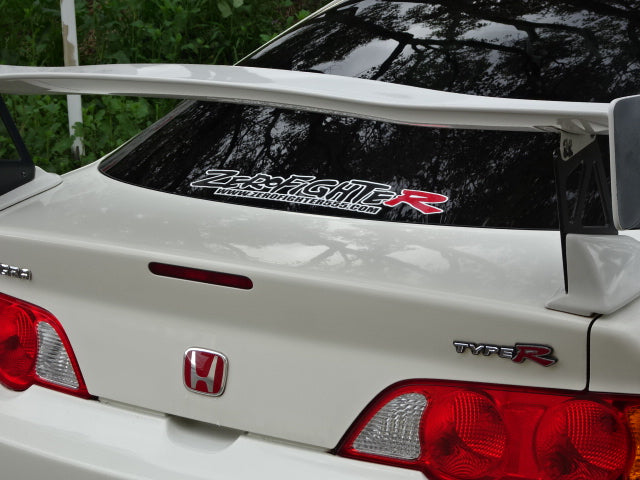 ZEROFIGHTER LOGO STICKER WHITE BORDER-BLACK-RED PLATED ZEROF-00025