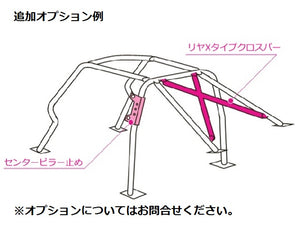 ZEROFIGHTER 7-POINT ROLL BAR KIT For HONDA GK5 ZEROF-01176