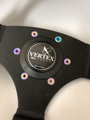 CAR MAKE T&E VERTEX STEERING WHEEL TITANIUM TORX BOLT 6 PICE SET (HEAD TORX TYPE WRENCH) TITANIUM TORX BOLT PURPLE FOR  CARMAKETE-01214