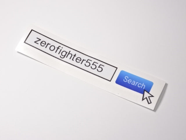 ZEROFIGHTER ZEROFIGHTER SEARCH STICKER ZEROF-00014