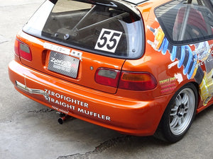 ZEROFIGHTER CENTER OUT STRAIGHT MUFFLER TYPE A For CIVIC EG6 EG5 ZEROF-00437