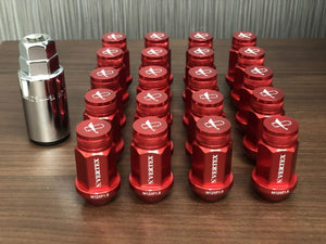 CAR MAKE T&E VERTEX ALUMINUM RACING NUT 45MM VERTEX ALUMINUM RACING NUT 45MM M12 X P1.25 RED FOR  CARMAKETE-02119