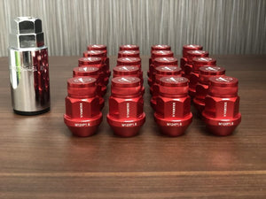 CAR MAKE T&E VERTEX ALUMINUM RACING NUT 35MM VERTEX ALUMINUM RACING NUT 35MM M12 X P1.25 RED FOR  CARMAKETE-02113