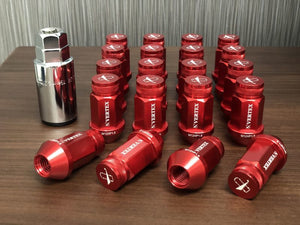 CAR MAKE T&E VERTEX ALUMINUM RACING NUT 45MM VERTEX ALUMINUM RACING NUT 45MM M12 X P1.5 RED FOR  CARMAKETE-02122