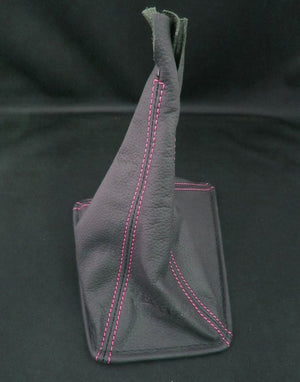 CAR MAKE T&E VERTEX LEATHER SHIFT BOOTS NISSAN WHITE GOLD THREAD Z32 FAIRLADY Z FOR  CARMAKETE-00704