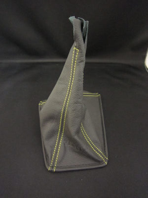 CAR MAKE T&E VERTEX LEATHER SHIFT BOOTS MAZDA BLACK BLACK THREAD SE3P RX-8 FOR  CARMAKETE-01066