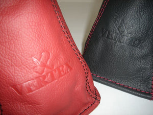 CAR MAKE T&E VERTEX LEATHER HAND BRAKE BOOTS NISSAN RED PINK THREAD C33 LAUREL A31 CEFIRO FOR  CARMAKETE-01001