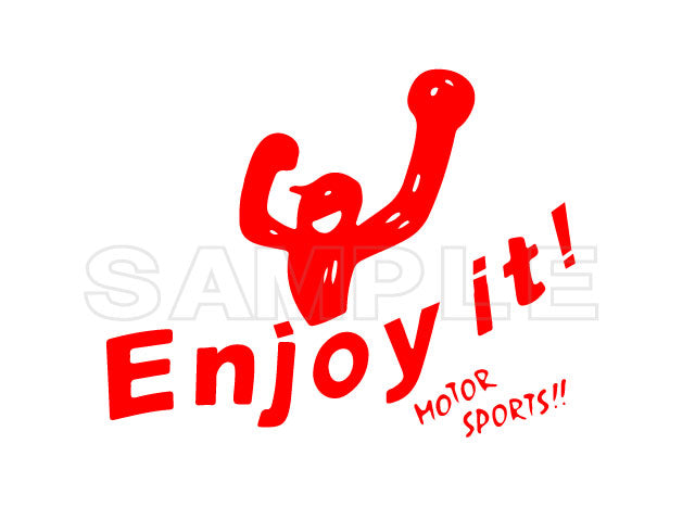 ZEROFIGHTER ENJOY IT !! LOGO DECAL ZEROF-00029 - Black Hawk Japan