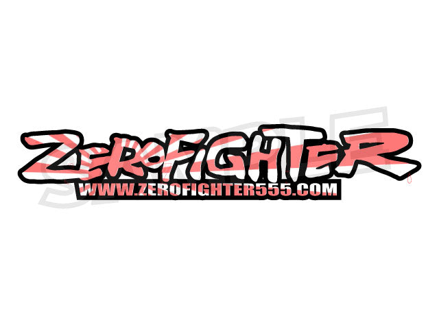 ZEROFIGHTER LIMITED LOGO STICKER SUN FLAG W200 ZEROF-00012