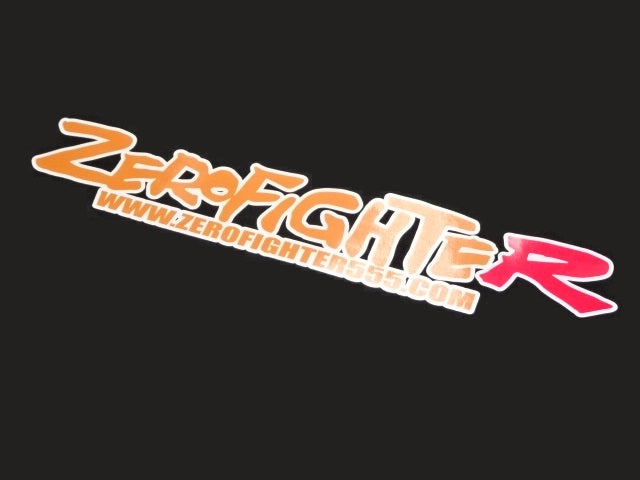 ZEROFIGHTER LOGO STICKER W400 ZEROF-00021 - Black Hawk Japan
