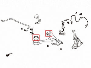 ZEROFIGHTER FRONT LOWER ARM REINFORCED BUSH For HONDA CIVIC FD2 ZEROF-01034
