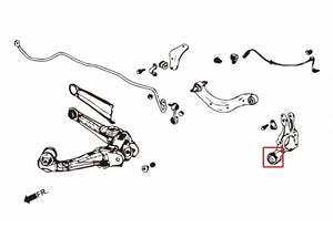ZEROFIGHTER CLEAR KNUCKLE ARM REINFORCED BUSH For HONDA CIVIC FD2 ZEROF-01030