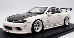 CAR MAKE T&E VERTEX EDGE S15 SILVIA BLACK, CARBON BONNET (1:18 SCALE) IG2005 FOR  CARMAKETE-03022