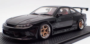 CAR MAKE T&E VERTEX EDGE S15 SILVIA WHITE, CARBON BONNET (1:18 SCALE) IG2004 FOR  CARMAKETE-03023