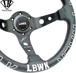 CAR MAKE T&E LBWK STEERING WHEEL LIBERTY WALK WORLD LIMITED 150 STEERING WHEEL FOR  CARMAKETE-03037