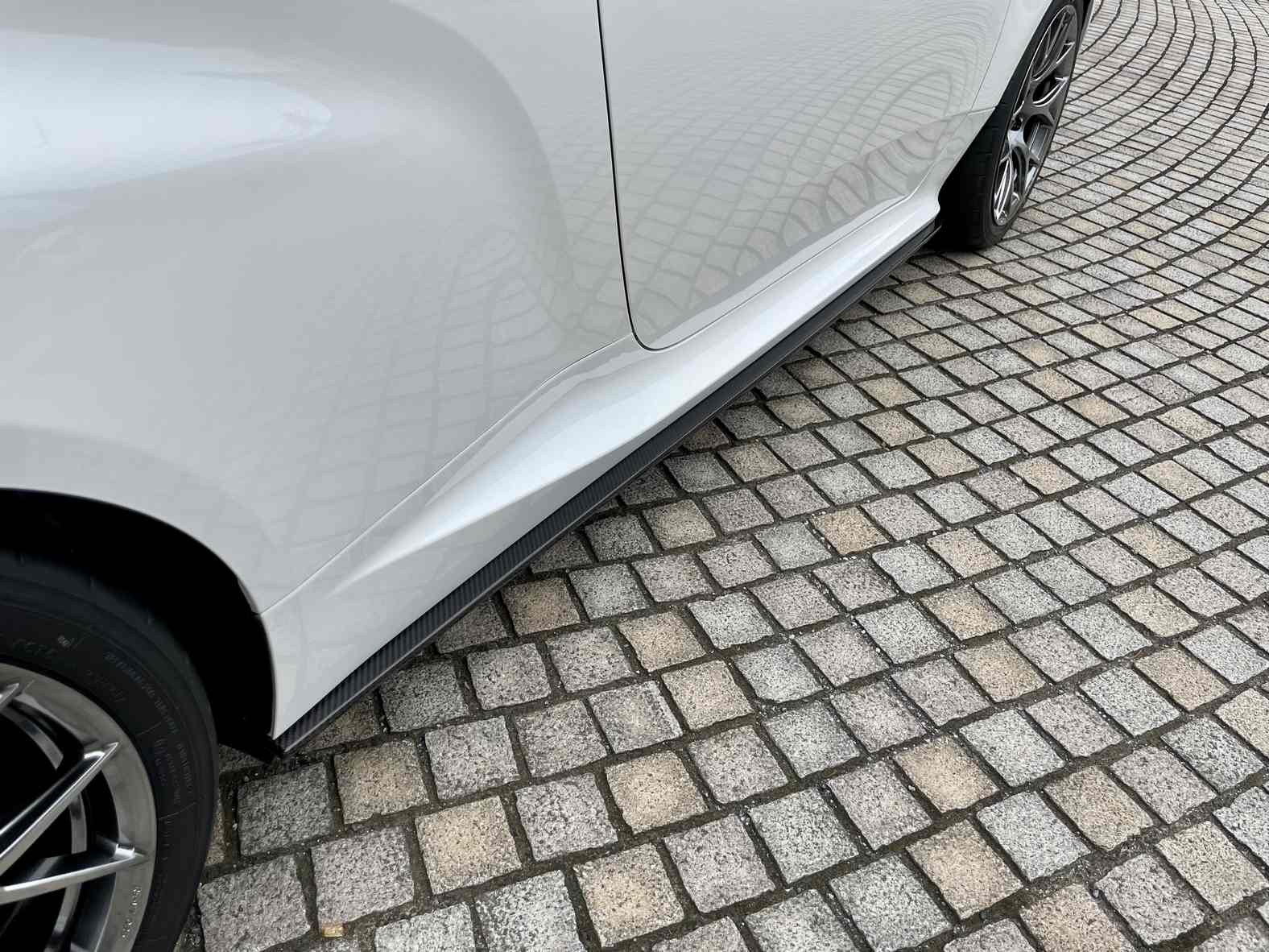 LEMS CARBON SIDE SPLITTER LR SET UNPAINTED FOR GR YARIS GXPA16 12 L867-1