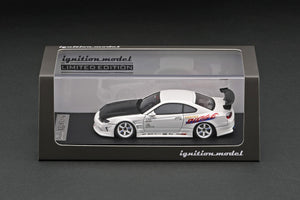 CAR MAKE T&E 1:43 VERTEX EDGE S15 SILVIA WHITE WITH ENGINE (IG2134) LIMITED TO 80 UNITS WORLDWIDE IG2134 FOR  CARMAKETE-00143