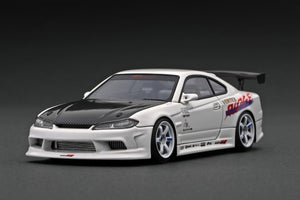 CAR MAKE T&E 1:43 VERTEX EDGE S15 SILVIA WHITE WITH ENGINE (IG2134) LIMITED TO 80 UNITS WORLDWIDE IG2134 FOR  CARMAKETE-00143