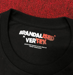 CAR MAKE T&E BRANDALISED X VERTEX FLOWER BOMBER TEE (MAN THROWING FLOWERS: BANKSY GRAFFITI ART) L (WIDTH: 50.8CM LENGTH: 72.4CM) BANKSY-01 FOR  CARMAKETE-00124