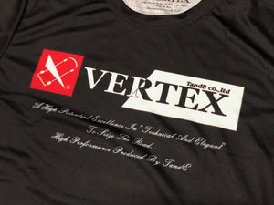 CAR MAKE T&E VERTEX ORIGINAL DRY MESH TEE [VERTEX1996] (VERTEX DRY MESH T-SHIRT QUICK-DRYING TYPE) S (WIDTH: 45.7CM LENGTH: 63.5CM) 2021-01 FOR  CARMAKETE-00111