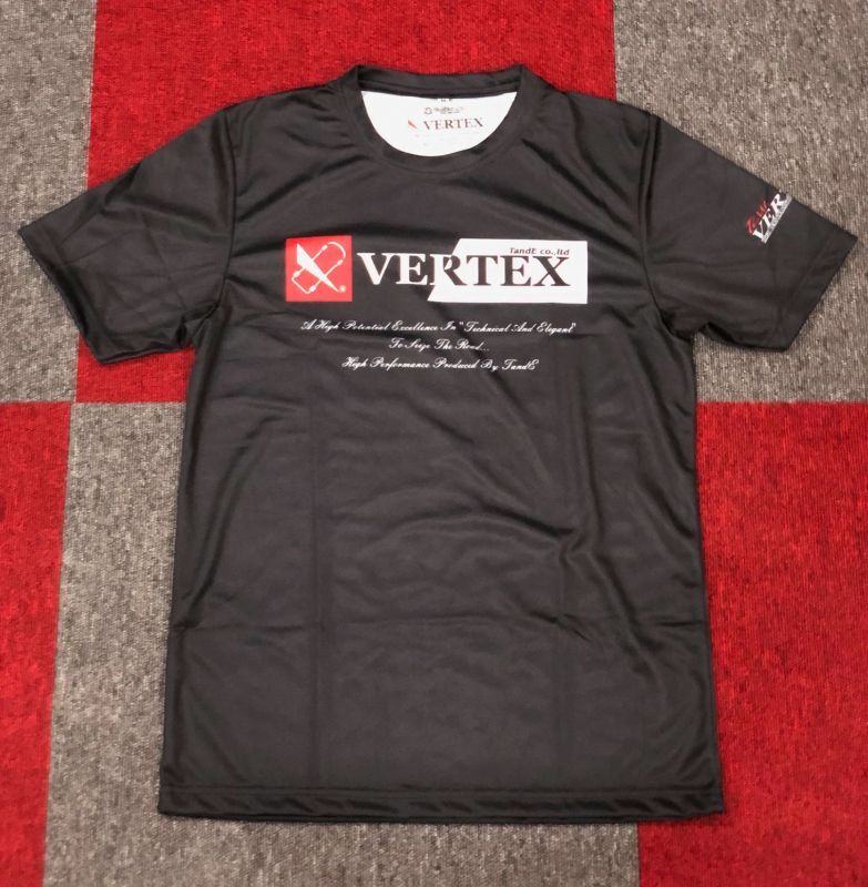 CAR MAKE T&E VERTEX ORIGINAL DRY MESH TEE [VERTEX1996] (VERTEX DRY MESH T-SHIRT QUICK-DRYING TYPE) XL (WIDTH: 53.4CM LENGTH: 73.7CM) 2021-01 FOR  CARMAKETE-00114