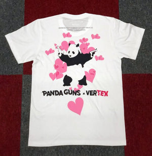 CAR MAKE T&E BRANDALISED X VERTEX PANDA GUNS TEE (PANDA GUN: BANKSY GRAFFITI ART) XL (WIDTH: 56CM LENGTH: 78.7CM) BANKSY-04 FOR  CARMAKETE-00130