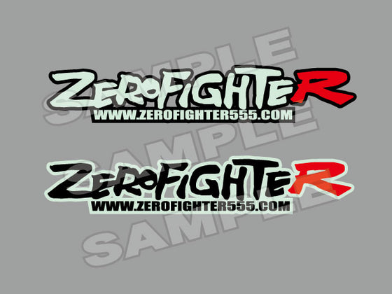 ZEROFIGHTER PHOSPHORESCENT STICKER WHITE ZEROF-01194