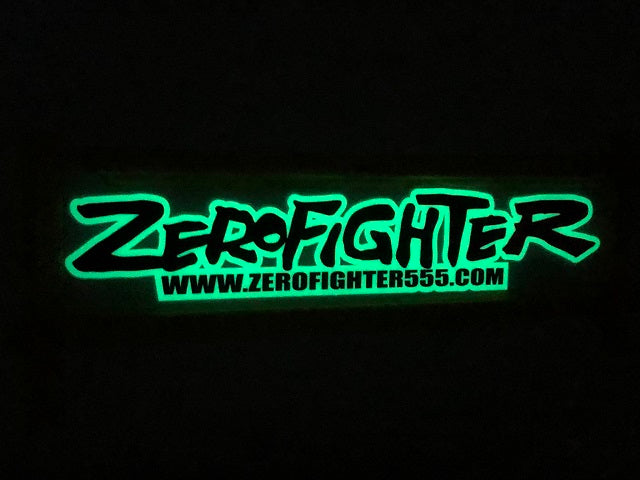 ZEROFIGHTER PHOSPHORESCENT STICKER BLACK ZEROF-01193 - Black Hawk