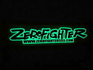 ZEROFIGHTER PHOSPHORESCENT STICKER BLACK ZEROF-01193