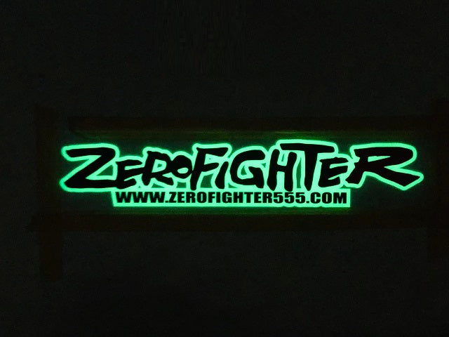 ZEROFIGHTER PHOSPHORESCENT STICKER BLACK ZEROF-01193