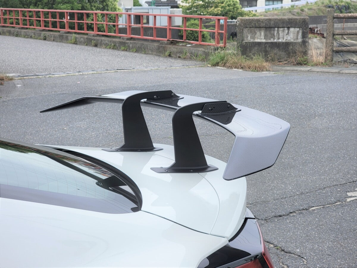 VOLTEX STREET AND LIGHT CIRCUIT REAR WING SWAN NECK WET CARBON PEDESTAL ALUMINUM FOR TOYOTA 86 ZN8 86WW