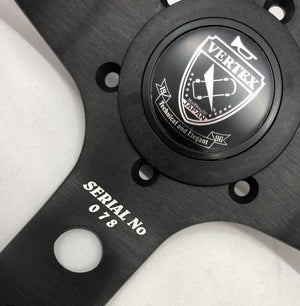 CAR MAKE T&E ADVAN X VERTEX RACING STEERING WHEEL LEATHER YOKOHAMA TIRE GENUINE LEATHER SPECIFICATION [WORLD LIMITED 200] ADVAN02 FOR  CARMAKETE-03017